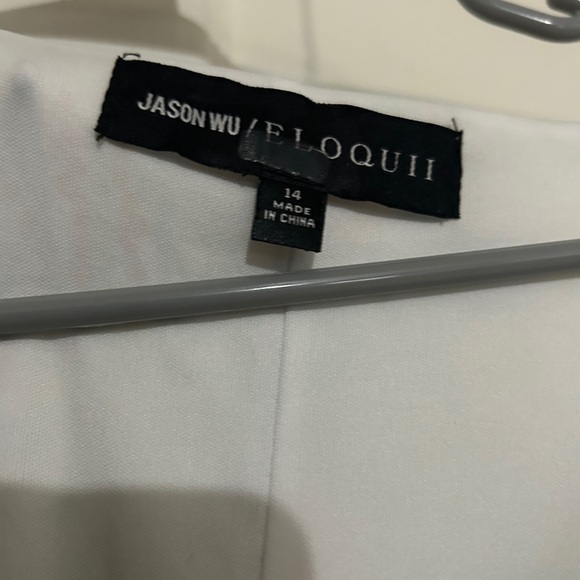 jason wu x eloquii - front drape front sheath - sz 14 - Picture 4 of 7